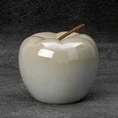 Jabłko - figurka ceramiczna SIMONA z perłowym połyskiem - 11 x 11 x 13 cm - perłowy 1