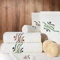 Komplet ręczników VICTOR z haftem w kartonowym opakowaniu - 30x50, 50x90, 70x140 cm - fioletowy 4