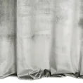 REINA LINE Zasłona NAZIR z welwetu zdobiona haftem w liście monstery - 140 x 250 cm - szary 3