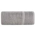 ELLA LINE ręcznik bawełniany TAYLOR z ozdobnym stebnowaniem i bordiurą w paseczki - 50 x 90 cm - stalowy 3