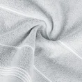 Ręcznik z bordiurą w formie sznurka - 70 x 140 cm - jasnopopielaty 5