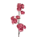 RÓŻA gałązka, kwiat sztuczny dekoracyjny z pianki foamiran - ∅ 7 x 86 cm - ciemnoróżowy 1
