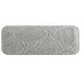 EUROFIRANY PREMIUM Ręcznik DOMI w kolorze srebrnym, z wzorem marokańskiej koniczyny - 50 x 90 cm - srebrny 3