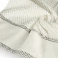 EUROFIRANY PREMIUM Ręcznik CALEB z bawełny frotte o strukturze drobnej krateczki - 50 x 90 cm - kremowy 5