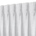 Zasłona DORA z gładkiej i miękkiej w dotyku tkaniny o welurowej strukturze - 50 x 240 cm - biały 7