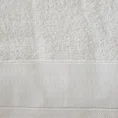 Ręcznik STELLA z bawełny z żakardową bordiurą z drobnymi punkcikami - 70 x 140 cm - kremowy 2