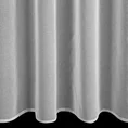 Firana ILANA z ozdobnym pasem srebrnych liści w górnej części - 140 x 250 cm - biały 3