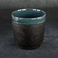 Ceramiczna osłonka na donicę HANI z chropowatą powierzchnią - ∅ 16 x 16 cm - zielony 1