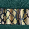 EWA MINGE Ręcznik CARLA z bordiurą zdobioną fantazyjnym nadrukiem - 50 x 90 cm - turkusowy 2