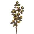 GAŁĄZKA OZDOBNA z jagodami, kwiat sztuczny dekoracyjny - 99 cm - zielony 1