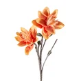 Sztuczny kwiat dekoracyjny z pianki foamiran - dł. 82cm śr.kwiat 13cm - pomarańczowy 1