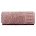 TERRA COLLECTION Ręcznik AVINION z bordiurą z trójwymiarowym wzorem wafla - 50 x 90 cm - liliowy 3