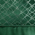 DESIGN 91 Zasłona z welwetu z ozdobnym pasem ze srebrnym geometrycznym nadrukiem w górnej części - 140 x 250 cm - zielony 7