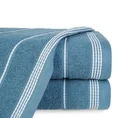 Ręcznik z bordiurą w formie sznurka - 30 x 50 cm - ciemnoniebieski 1