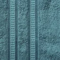 EUROFIRANY PREMIUM Ręcznik MILA  z włókien bambusowych z  bordiurą tkaną w ozdobne pasy 3D - 50 x 90 cm - niebieski 2