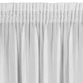 Firana ARLETA z lekkiej tkaniny szyfonowej z delikatnym połyskiem - 135 x 270 cm - biały 6
