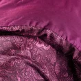 TERRA COLLECTION Komplet pościeli AVINION 5 z makosatyny bawełnianej z ornamentowym wzorem - 160 x 200 cm - fioletowy 14