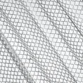 Firana AIDEN o strukturze luźnej, geometrycznej siatki - 140 x 250 cm - srebrny 6