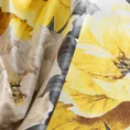 Zasłona VENICE z miękiego welwetu z malarskim kwiatowym nadrukiem - 140 x 270 cm - kremowy 12