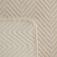 EUROFIRANY PREMIUM Narzuta LEN z tkaniny o strukturze lnu pikowana w wzór jodełki - 170 x 210 cm - kremowy 4