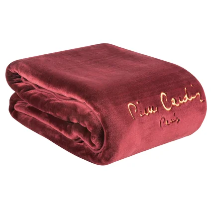 PIERRE CARDIN koc akrylowy CLARA z haftowanym logo PIERRE CARDIN koc akrylowy CLARA z haftowanym logo - 160 x 240 cm