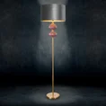 Lampa stojąca MARITA z welwetowym  abażurem - ∅ 46 x 174 cm - stalowy 1