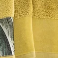 EWA MINGE Komplet ręczników ALES w eleganckim opakowaniu, idealne na prezent! - 2 szt. 70 x 140 cm - musztardowy 4