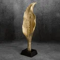 Egzotyczny kwiat figurka ceramiczna złota - 14 x 10 x 45 cm - złoty 1