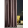 Tkanina zasłonowa z ozdobnym splotem i dodatkiem błyszczącej nici - 280 cm - brązowy 6