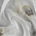 Firana  BESSY z matowej etaminy z kwiatowym motywem - 350 x 250 cm - biały 7