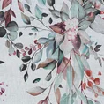 Komplet 2 szt. zasłon MEG z lekkiej etaminy z motywem pastelowych kwiatów - 140 x 260 cm - biały 11