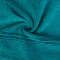 Ręcznik LORI z bordiurą podkreśloną błyszczącą nicią - 70 x 140 cm - turkusowy 5