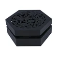 Dekoracyjna szkatułka na biżuterię CHLOE - 20 x 20 x 7 - czarny 1