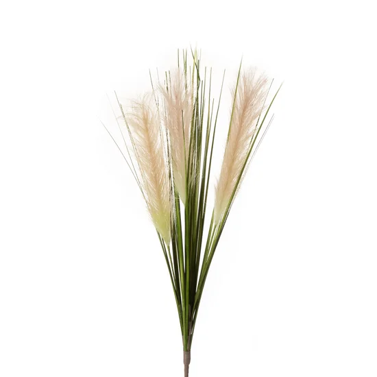 TRAWA OZDOBNA Z PIÓROPUSZAMI, sztuczna roślina dekoracyjna - 74 cm - jasnoróżowy