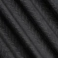 Zasłona ISLA z matowego welwetu z żakardowym geometrycznym wzorem - 140 x 250 cm - czarny 10