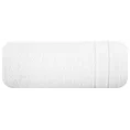 Ręcznik DAMLA z welurową bordiurą - 50 x 90 cm - biały 3