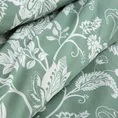 ELLA LINE Komplet pościeli z wysokogatunkowej bawełny z motywem roślinnym w stylu folk - 220 x 200 cm - zielony 5