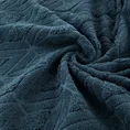 REINA LINE Ręcznik SENDI 50x90 cm z bawełny egipskiej tkany w geometryczny wzór - 50 x 90 cm - granatowy 5
