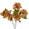 ANEMONY bukiet, kwiat sztuczny dekoracyjny - ∅ 7 x 39 cm - pomarańczowy 1