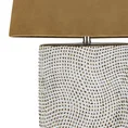 Lampka stołowa VERDA na ceramicznej podstawie z abażurem z matowej tkaniny - 21 x 9 x 52 cm - biały 9