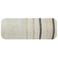Ręcznik  z kolorowymi paskami w formie jodełki - 50 x 90 cm - beżowy 3