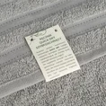 Ręcznik klasyczny JASPER z bordiurą podkreśloną delikatnymi grafitowymi paskami - 30 x 50 cm - szary 7