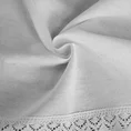 Zazdrostka GUSTO z matowej tkaniny z koronką 60x150 cm - 150 x 60 cm - biały 6
