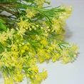 DROBNE KWIATUSZKI bukiet,  kwiat sztuczny dekoracyjny - ∅ 1.5 x 50 cm - żółty 2