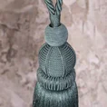 Dekoracyjny sznur do upięć z chwostem - 70 cm - turkusowy 3