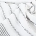 DESIGN 91 Ręcznik LEO klasyczny z bordiurą w pasy - 50 x 90 cm - biały 4