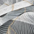 Zasłona NINA  z etaminy w stylu eko z nadrukiem liści miłorzębu, półprzezroczysta - 140 x 250 cm - biały 8