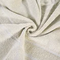 DESIGN 91 Ręcznik MEL z bordiurą podkreśloną srebrną nitką - 50 x 90 cm - beżowy 5