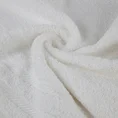 Ręcznik VITO z bawełny podkreślony żakardowymi paskami - 50 x 90 cm - biały 5