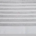 DESIGN 91 Ręcznik LEO klasyczny z bordiurą w pasy - 70 x 140 cm - srebrny 2
